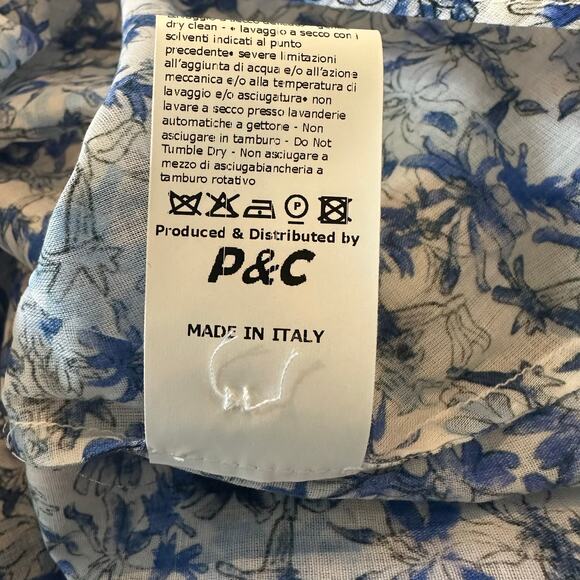 CAS Cloth and Steel Women's Franny Top Blue Floral Print NWT sz M $388 Italy - Picture 12 of 12